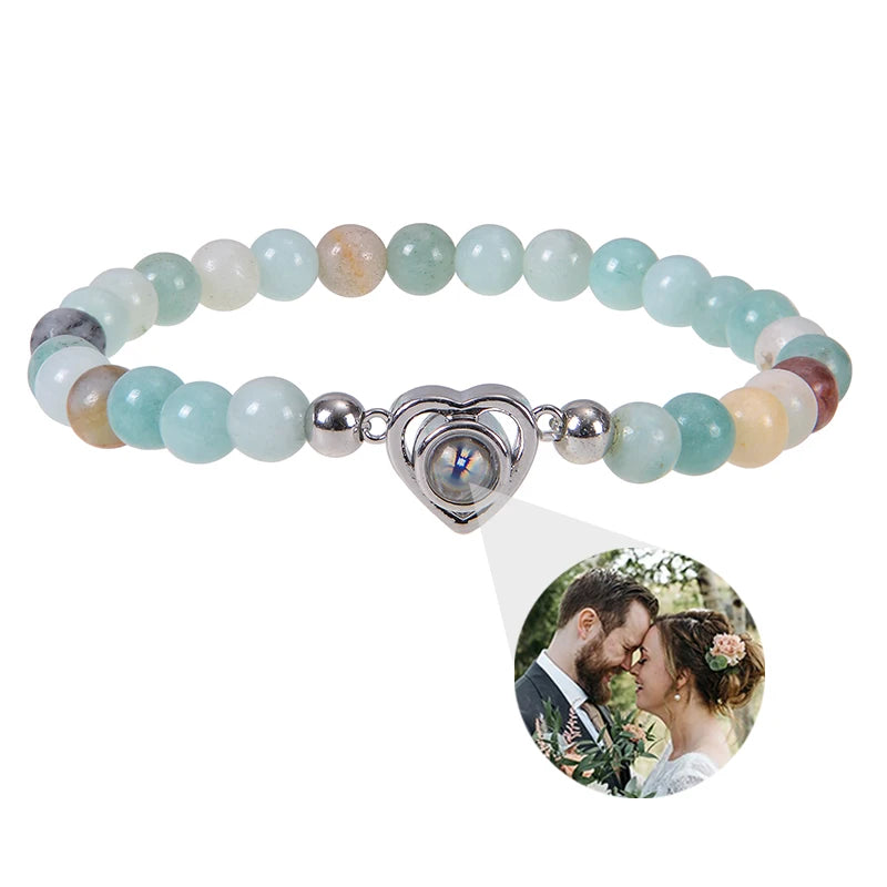 Make Memories Shine Custom Photo Beads Bracelet