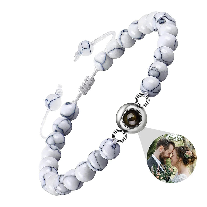 Make Memories Shine Custom Photo Beads Bracelet