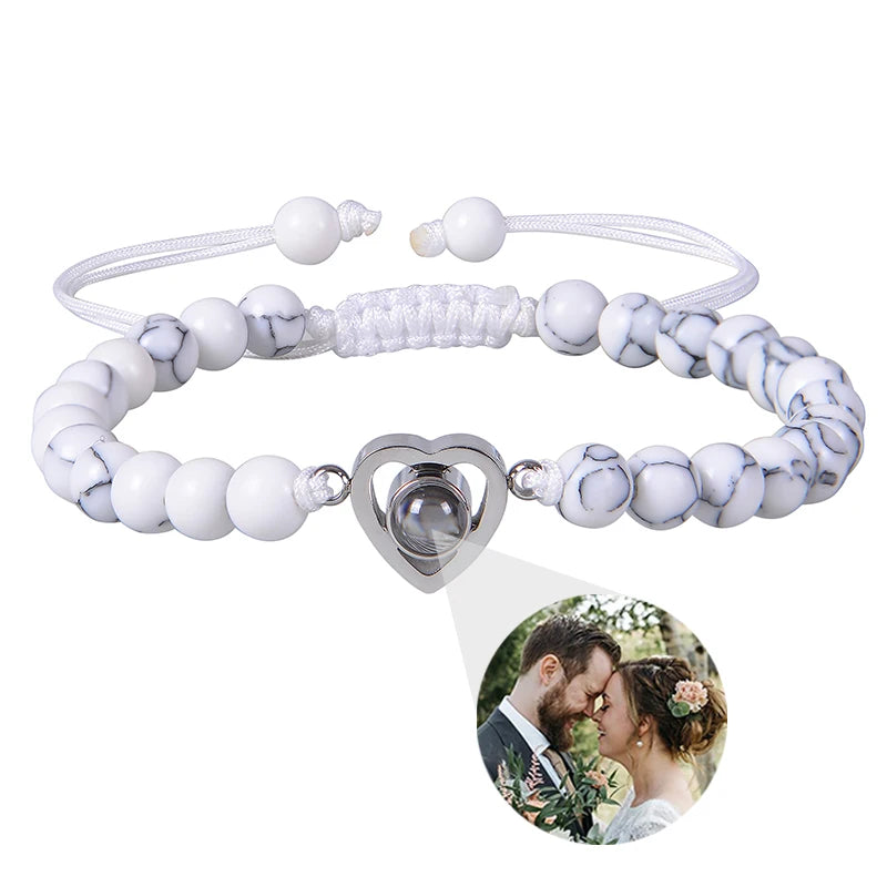 Make Memories Shine Custom Photo Beads Bracelet