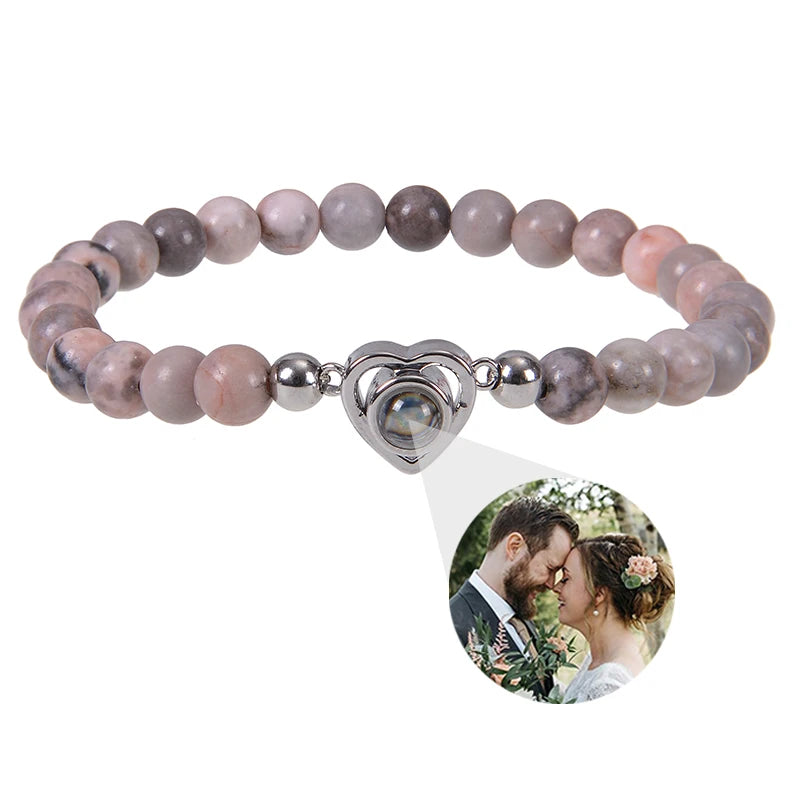 Make Memories Shine Custom Photo Beads Bracelet