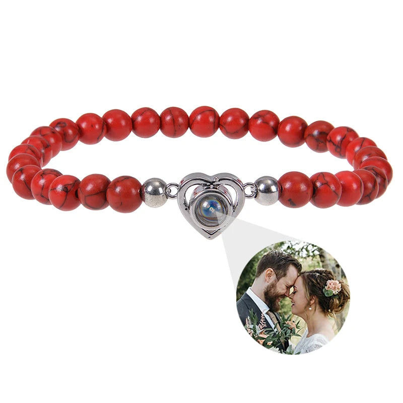 Make Memories Shine Custom Photo Beads Bracelet