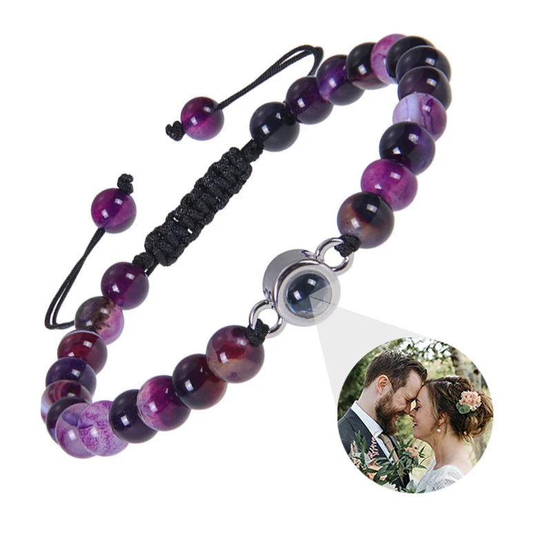 Make Memories Shine Custom Photo Beads Bracelet