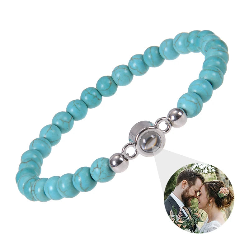 Make Memories Shine Custom Photo Beads Bracelet