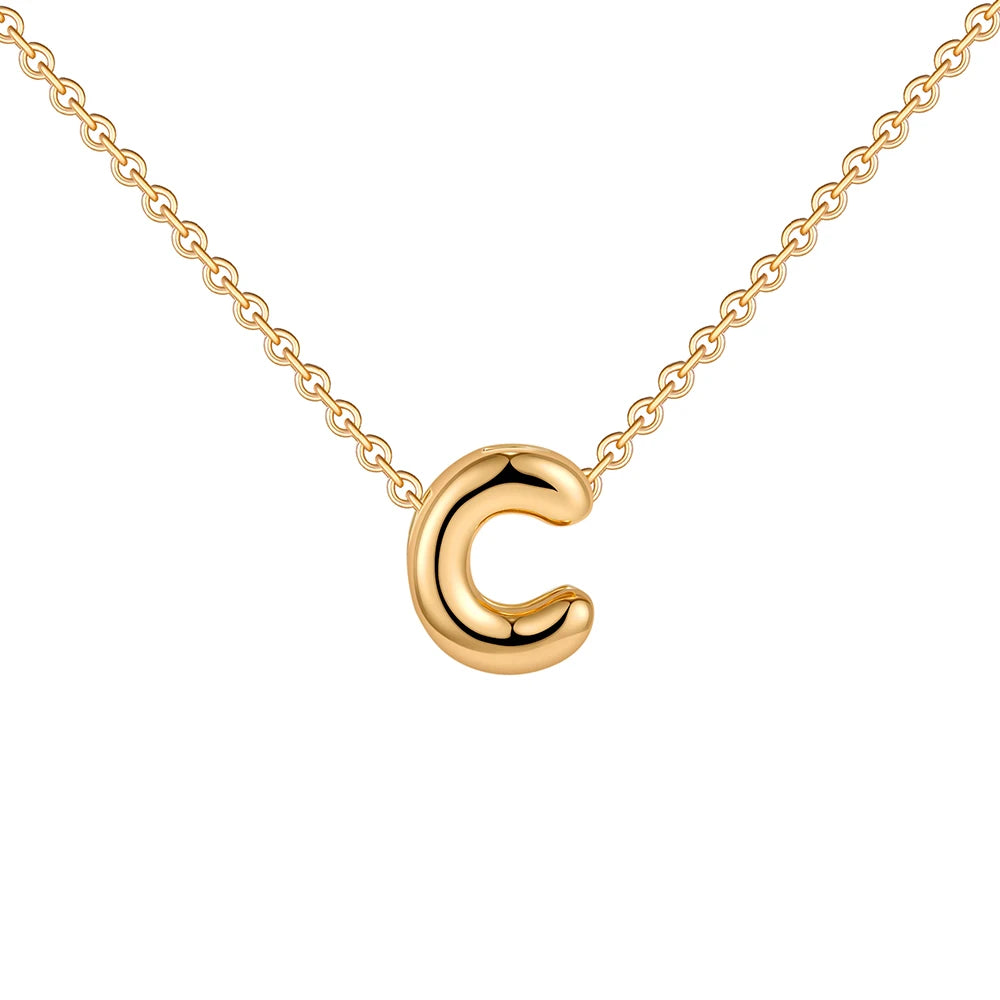 Dainty Gold Plated Initial Necklace