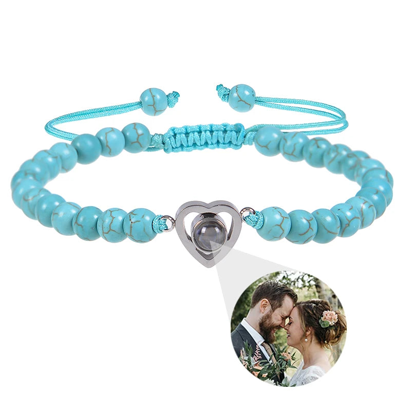 Make Memories Shine Custom Photo Beads Bracelet