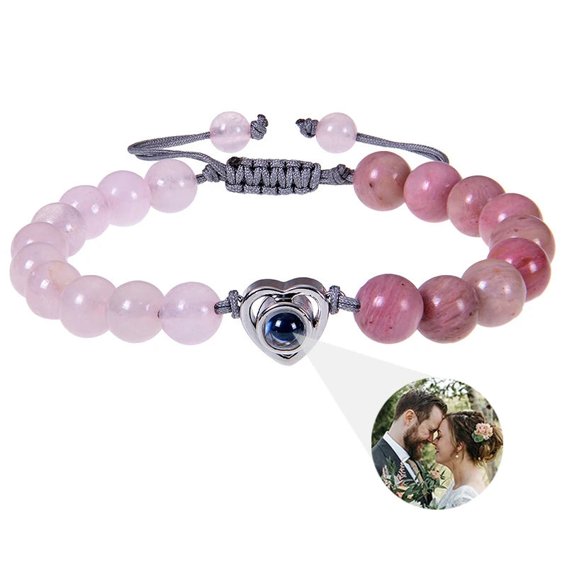 Make Memories Shine Custom Photo Beads Bracelet