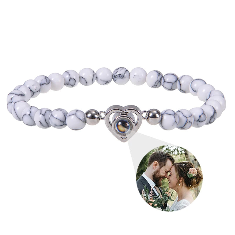 Make Memories Shine Custom Photo Beads Bracelet