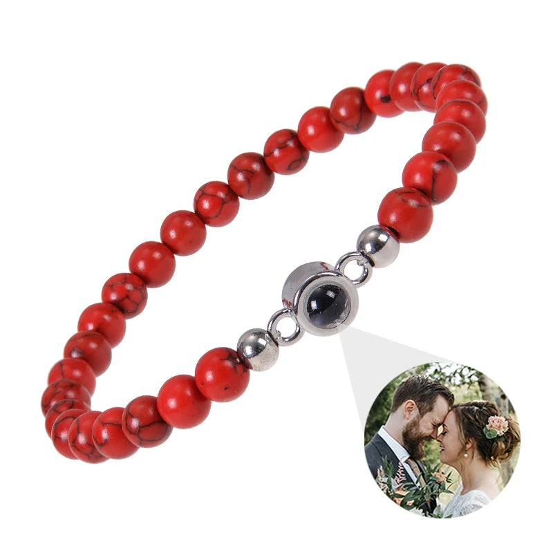 Make Memories Shine Custom Photo Beads Bracelet