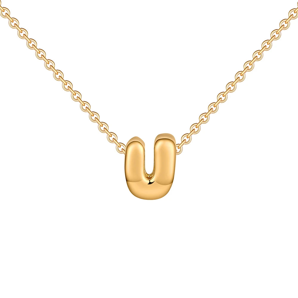 Dainty Gold Plated Initial Necklace