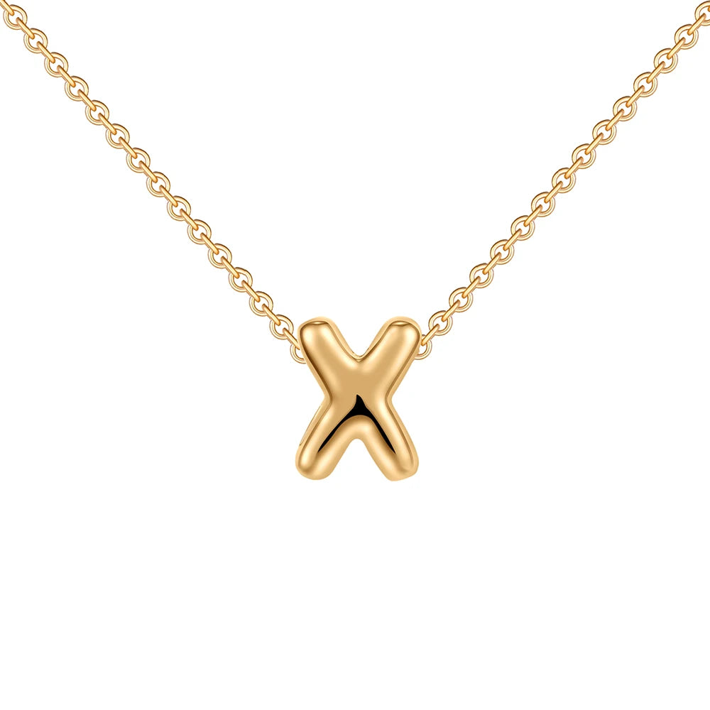 Dainty Gold Plated Initial Necklace