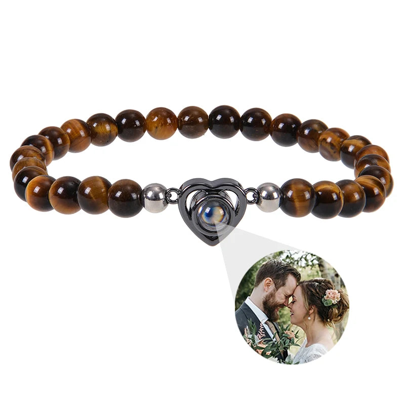 Make Memories Shine Custom Photo Beads Bracelet