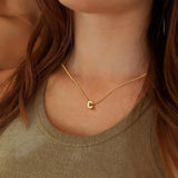 Dainty Gold Plated Initial Necklace