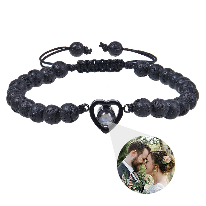 Make Memories Shine Custom Photo Beads Bracelet