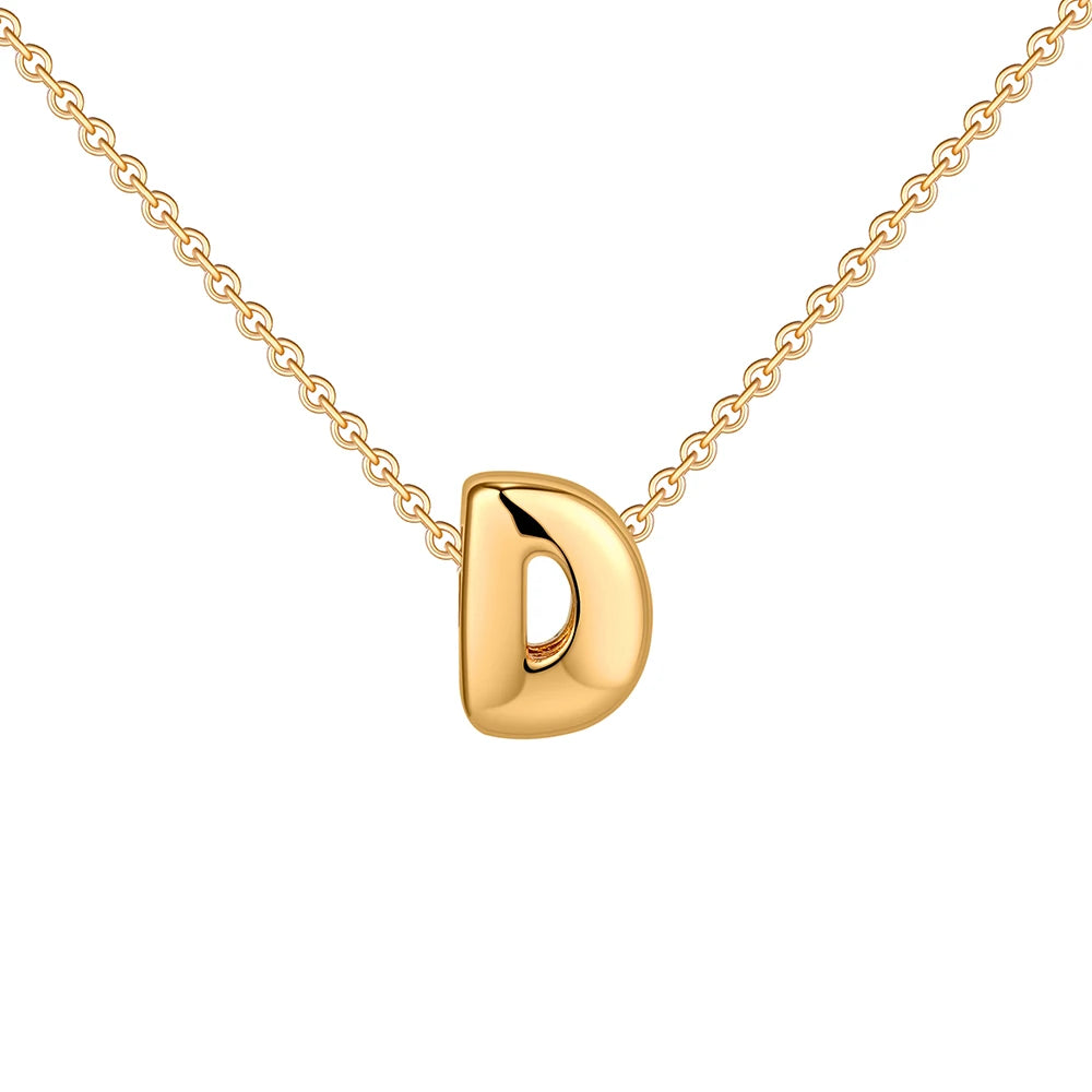 Dainty Gold Plated Initial Necklace