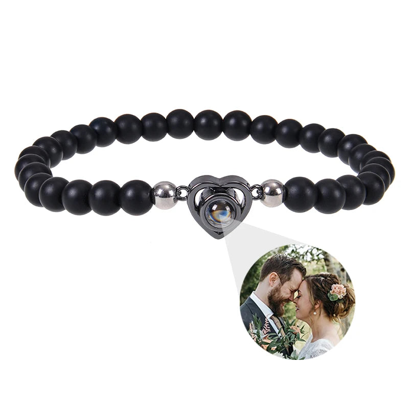 Make Memories Shine Custom Photo Beads Bracelet