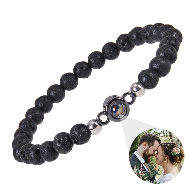 Make Memories Shine Custom Photo Beads Bracelet