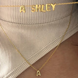 Dainty Gold Plated Initial Necklace