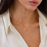 Dainty Gold Plated Initial Necklace