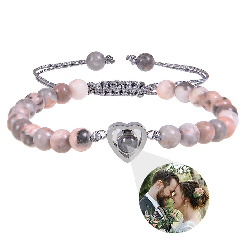 Make Memories Shine Custom Photo Beads Bracelet