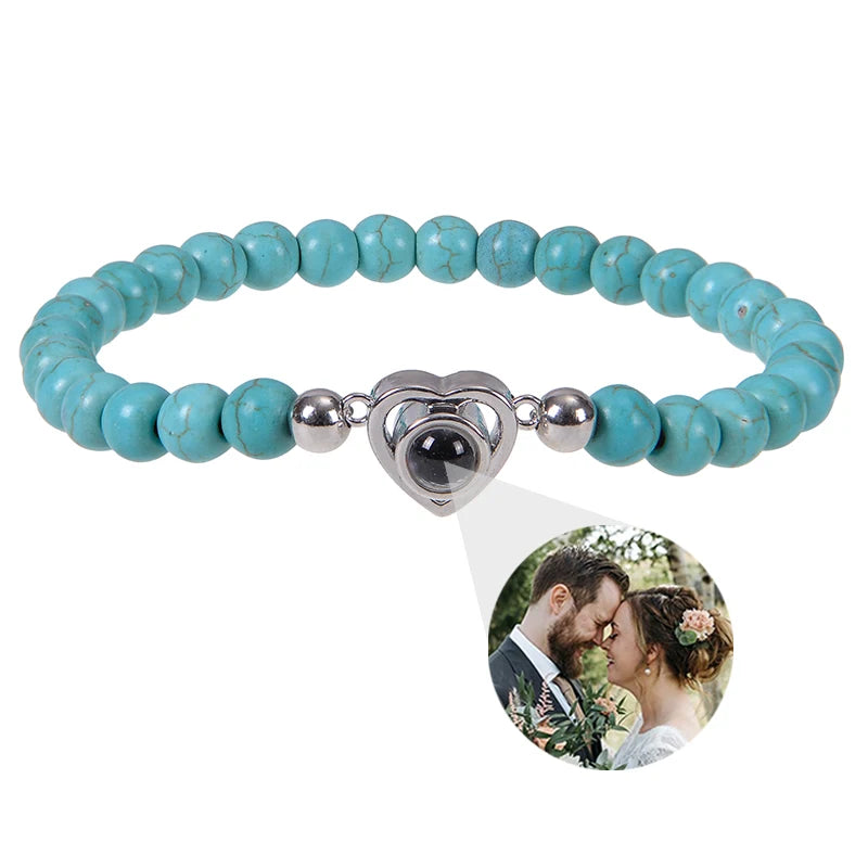 Make Memories Shine Custom Photo Beads Bracelet