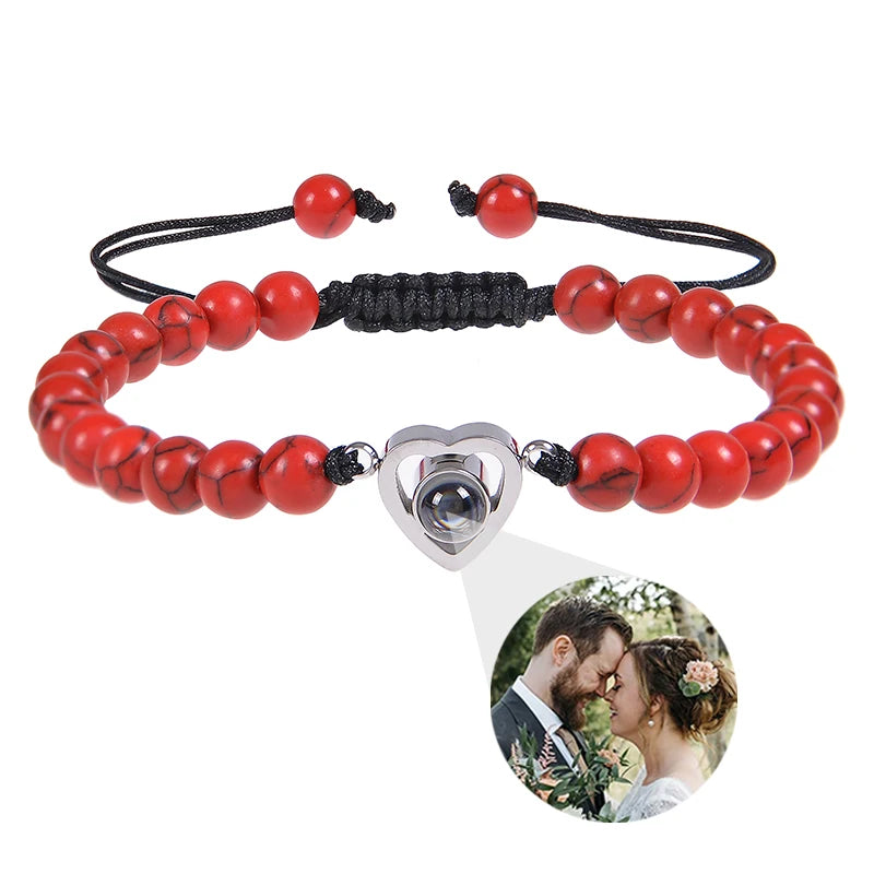 Make Memories Shine Custom Photo Beads Bracelet