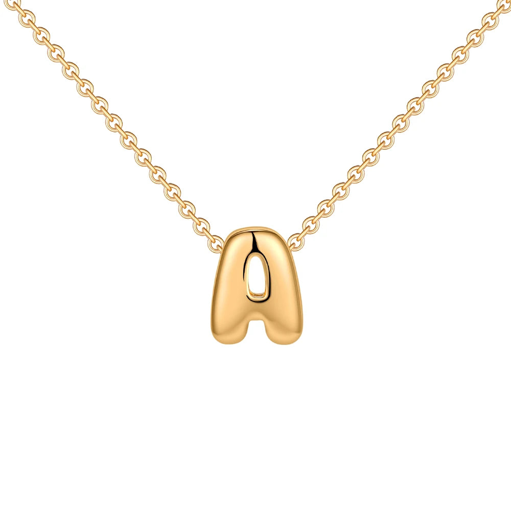 Dainty Gold Plated Initial Necklace