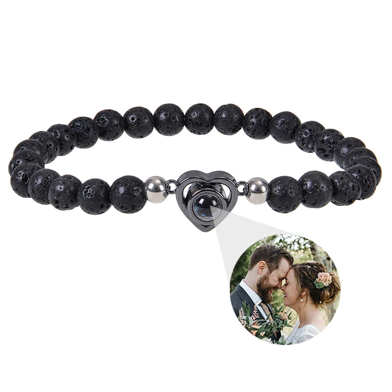 Make Memories Shine Custom Photo Beads Bracelet