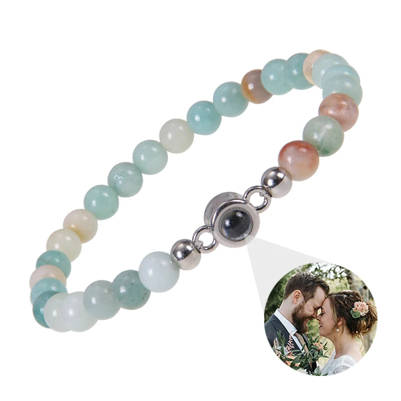 Make Memories Shine Custom Photo Beads Bracelet