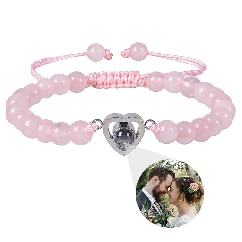 Make Memories Shine Custom Photo Beads Bracelet