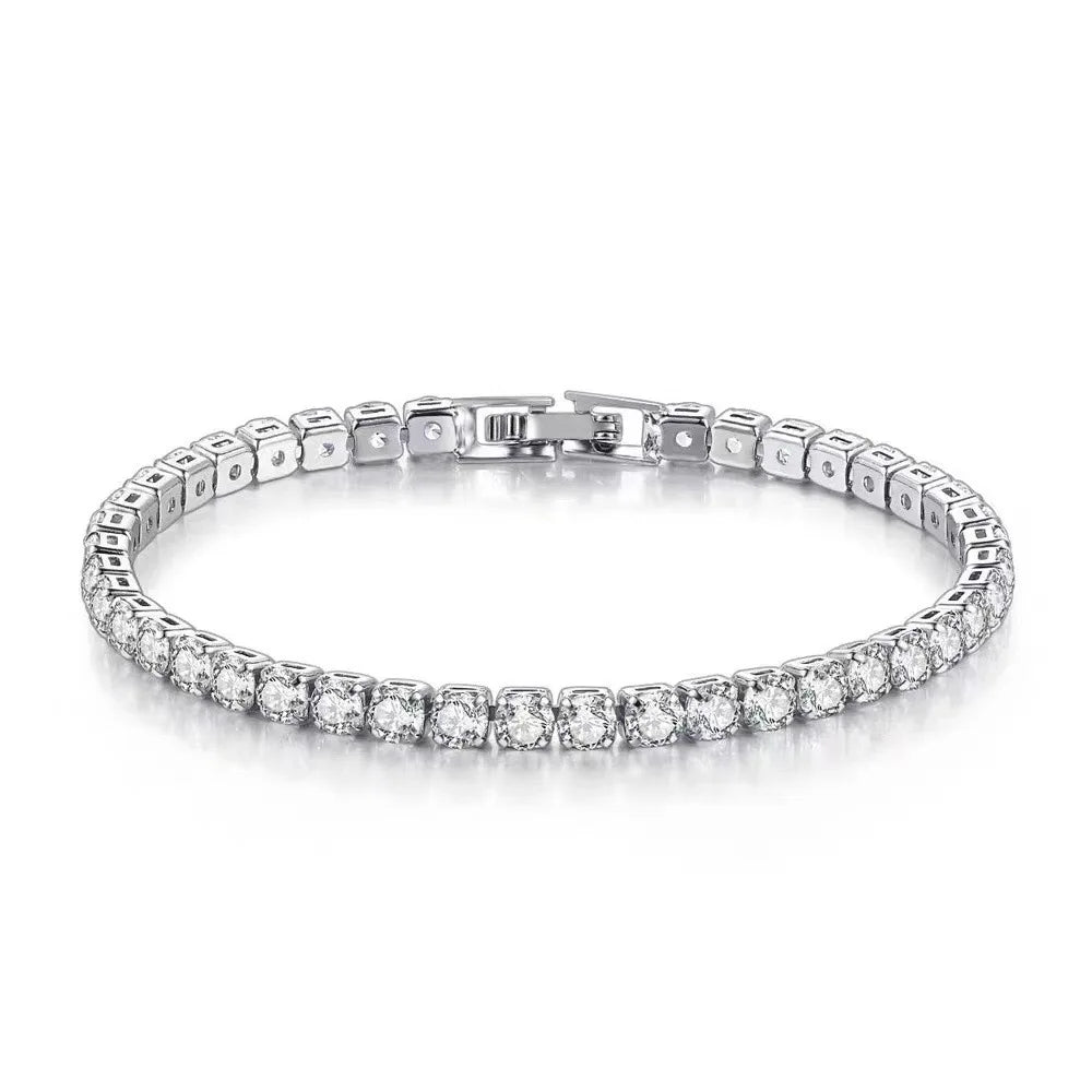 S925 Sterling Silver Zirconia Bracelet