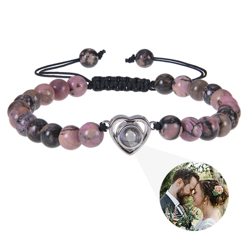 Make Memories Shine Custom Photo Beads Bracelet