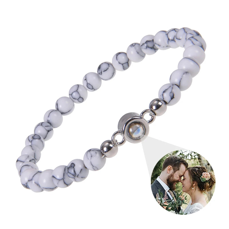 Make Memories Shine Custom Photo Beads Bracelet