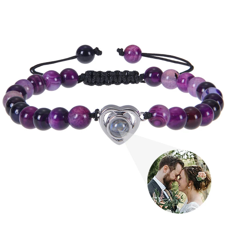 Make Memories Shine Custom Photo Beads Bracelet