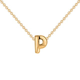 Dainty Gold Plated Initial Necklace