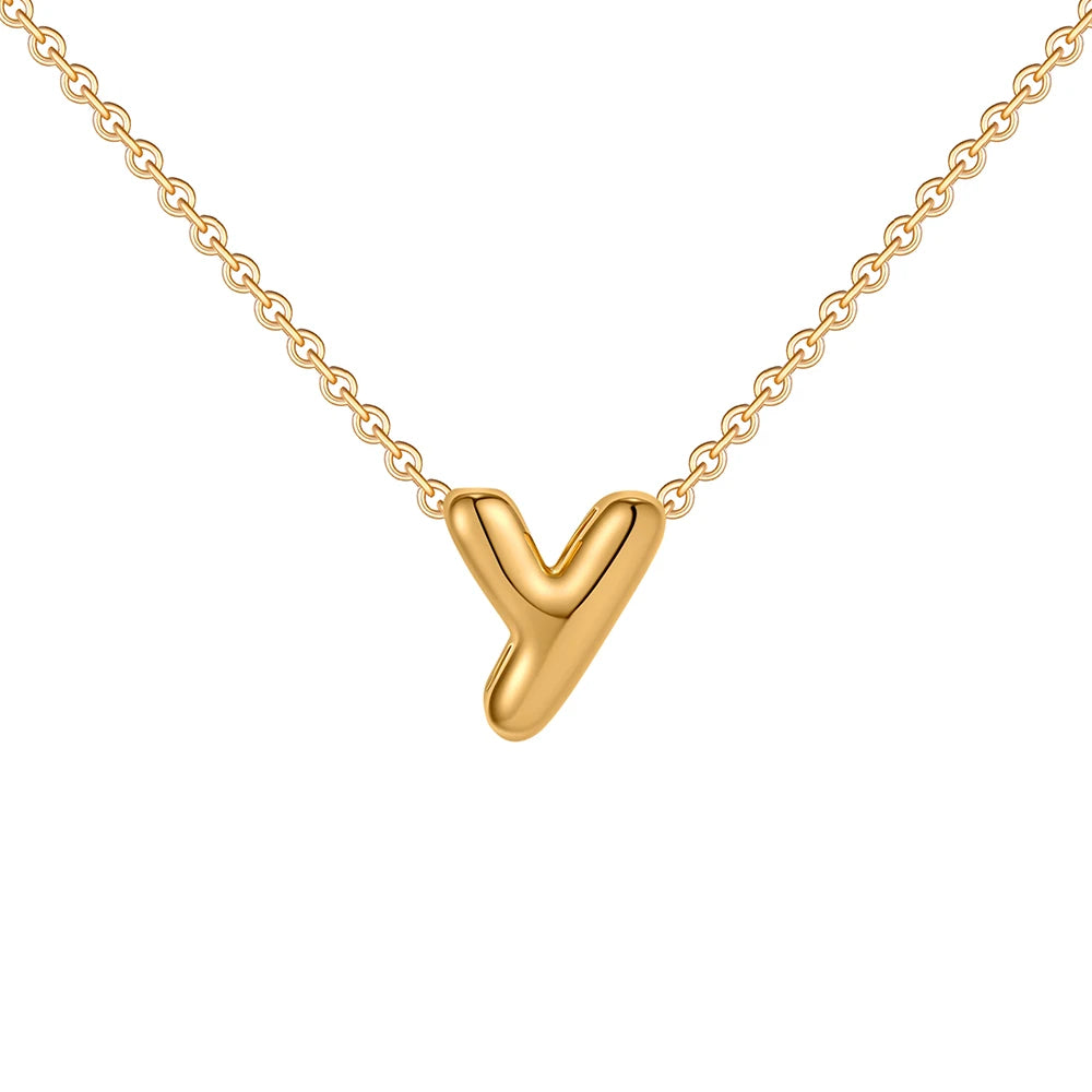 Dainty Gold Plated Initial Necklace