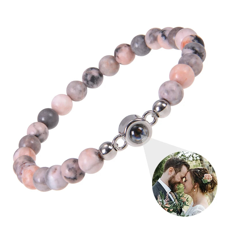 Make Memories Shine Custom Photo Beads Bracelet