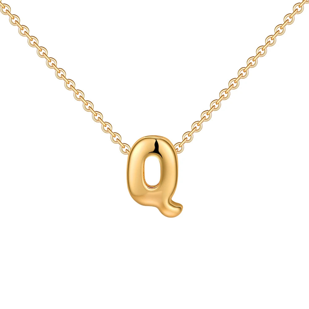 Dainty Gold Plated Initial Necklace